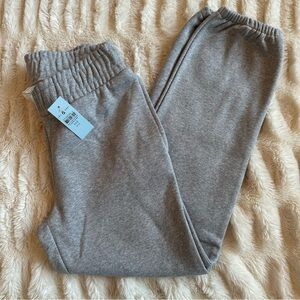 Lou & Grey NEW Fleece Joggers Pants Heather Grey SOFT Pockets Womens XXS Petite